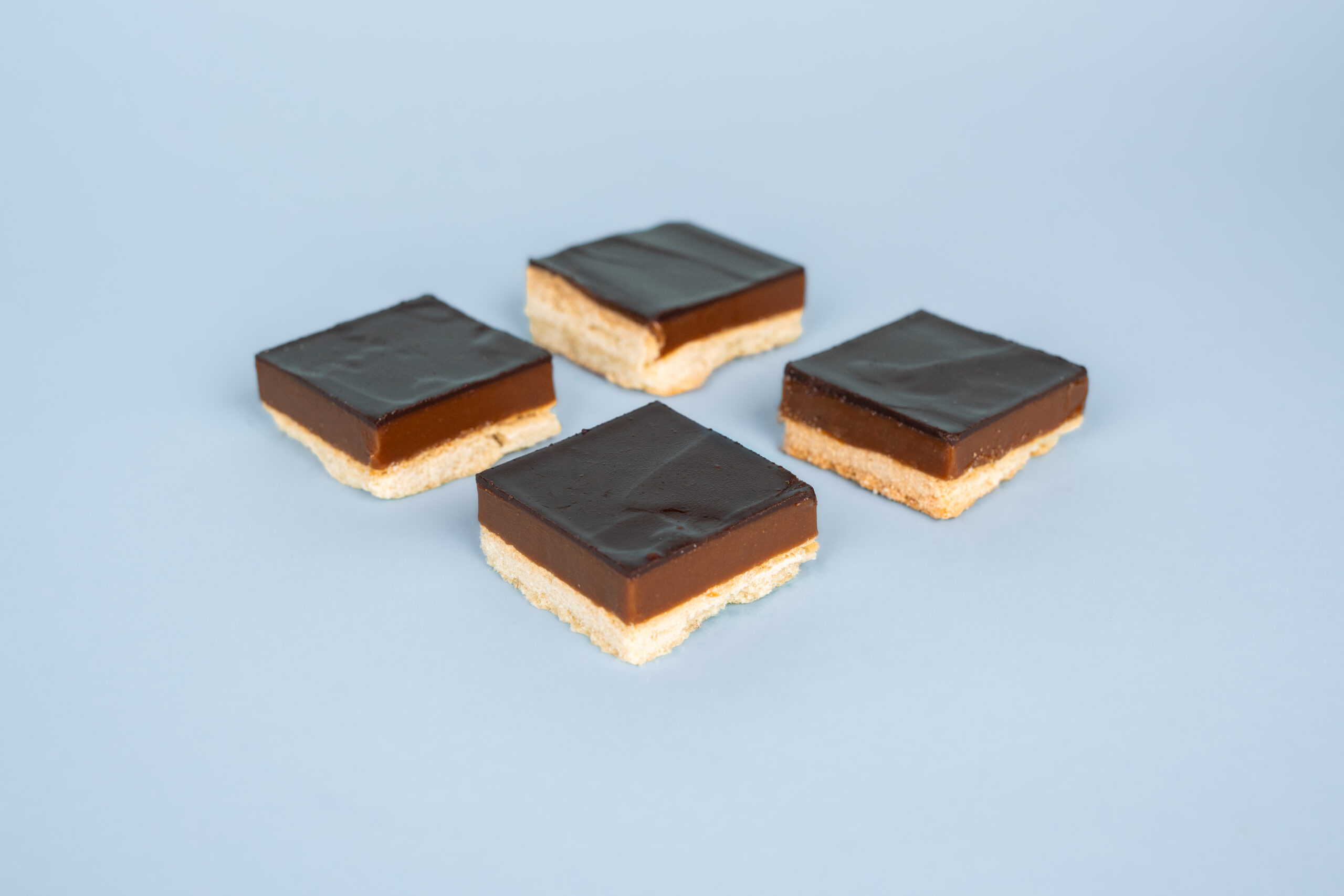 Caramel shortbread plantbased square